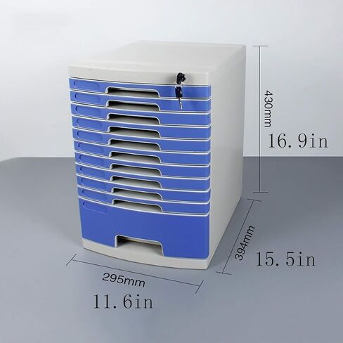 Multi-Functional 11/14 Tier File Cabinet, A4 Data Cabinet with Lock and Organize Cabinet, Durable Desktop Drawer Organizer.,11 Layers in Saudi Arabia