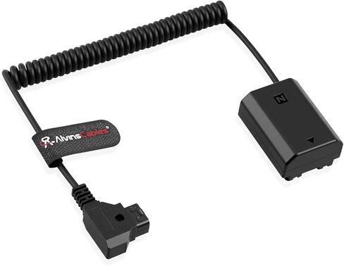 Alvin's Cables NP-FZ100 Dummy-Battery to Dtap Power Cable for Sony A7III A7R A9 ILCE-9 FX3 Digital Camera in Kuwait
