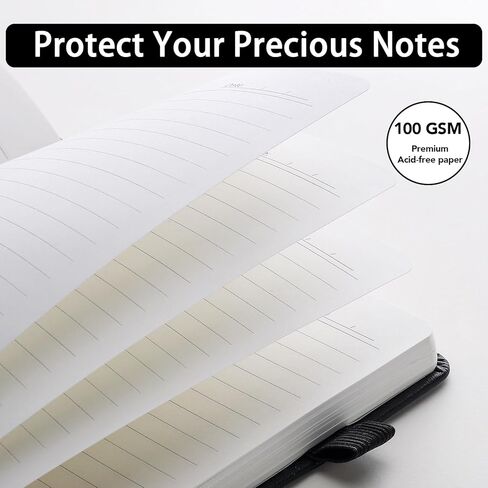 160 Pages Lined Journal Notebook, 5.7" X 8.3" Writing & Journaling Hardcover Executive Notebooks for Student Worker Women Men Notepads Journals for Writing Travel & Organization, Black in Kuwait