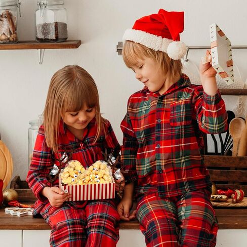 Whaline 500Pcs Christmas Cone Cellophane Bags Xmas Cone Candy Treat Bags with Pipe Cleaners Red Pompom Balls and Wiggle Eyes with 100Pcs Twist Tie Clear Popcorn Cone Bags Kit for Christmas Party in Saudi Arabia