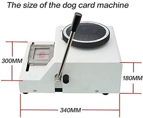for Dog ID Card Tag Military Embossing Stamping Letter Manual Machine,72 Characters Metal Stainless Steel Stamping Machine with 20pcs DIY Dog Tags in Saudi Arabia