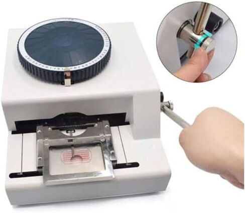 for Dog ID Card Tag Military Embossing Stamping Letter Manual Machine,72 Characters Metal Stainless Steel Stamping Machine with 20pcs DIY Dog Tags in Saudi Arabia