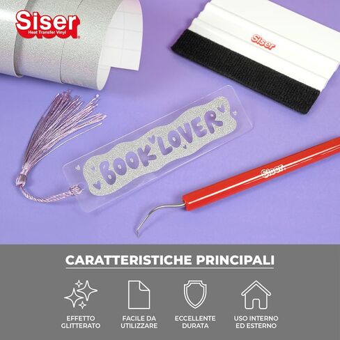 Siser EasyPSV Glitter - Stardust Glitter Permanent Self-Adhesive Vinyl 150 x 30 cm, for Customising Objects and Hard Surfaces, for Cutting Plotters in Saudi Arabia
