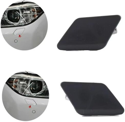 2 X الجبهة غسالة يغطي ل BMW 3 سلسلة F30 320i 328i 335i 2012-2015 51117293032,51117293031 فوهة غسالة الضوء الأمامي غطاء غطاء in Kuwait