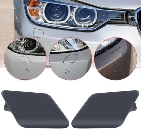 2 X الجبهة غسالة يغطي ل BMW 3 سلسلة F30 320i 328i 335i 2012-2015 51117293032,51117293031 فوهة غسالة الضوء الأمامي غطاء غطاء in Kuwait