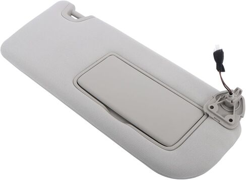 munirater 1Pcs Sun Visor Gray Right Passenger Side RH with Light and Cosmetic Mirror Replacement for Altima 2019 2020 2021 2022 2023 2024 96400-6CA3C in Saudi Arabia