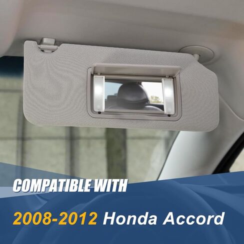 واقي الشمس من Auto Dynasty متوافق مع سيارة Honda Accord 2008-2012، الجانب الأيمن للراكب، SM2659، رمادي in Saudi Arabia