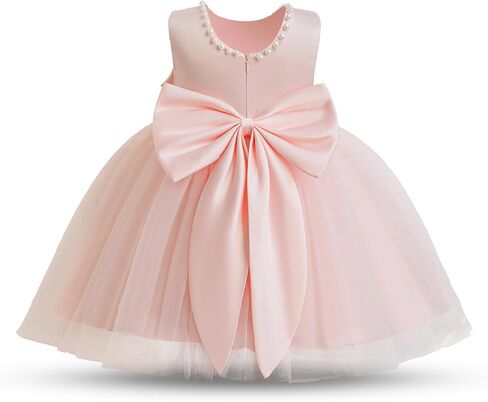 HNXDYY Toddler Girls Dresses Baby Girl Tutu Dress Princess Beaded Birthday Dress #2029-C Champagne 3-4 Years in Kuwait
