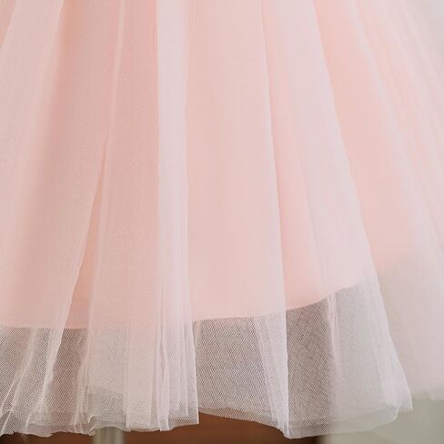 HNXDYY Toddler Girls Dresses Baby Girl Tutu Dress Princess Beaded Birthday Dress #2029-C Champagne 3-4 Years in Kuwait