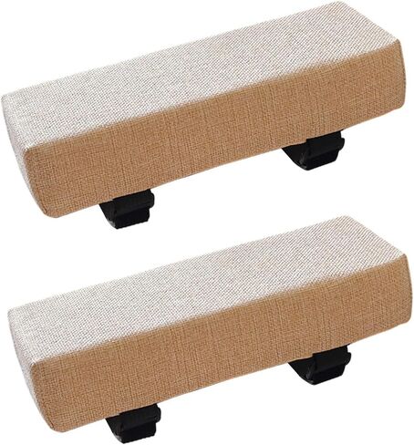 2X Armrest Pad Chair Arm Rest Armrest Support Pillow Elbow Support Pillow for Office Chair, Beige in Saudi Arabia