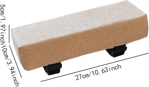 2X Armrest Pad Chair Arm Rest Armrest Support Pillow Elbow Support Pillow for Office Chair, Beige in Saudi Arabia