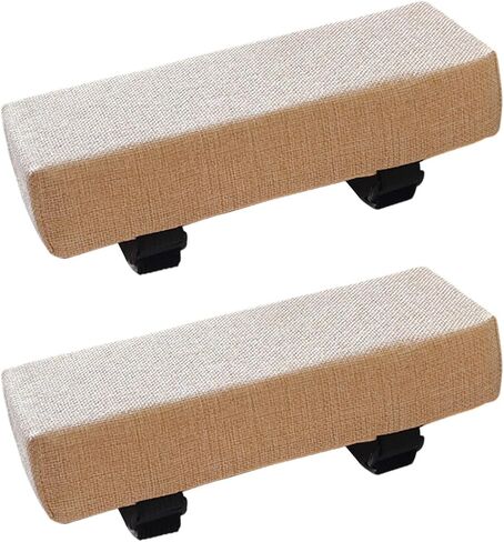 2X Armrest Pad Chair Arm Rest Armrest Support Pillow Elbow Support Pillow for Office Chair, Beige in Saudi Arabia