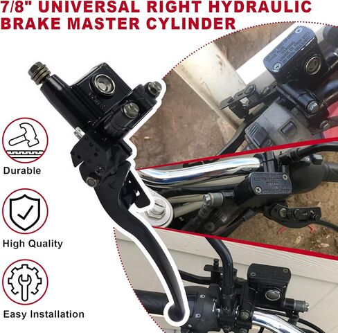 Poweka جديد 50cc 70cc 90cc 110cc 125cc 150cc 200cc 250cc للأطفال ATV الترابية دراجة اليد اليسرى أسطوانة الفرامل الهيدروليكية مع مقبض رافعة in Saudi Arabia