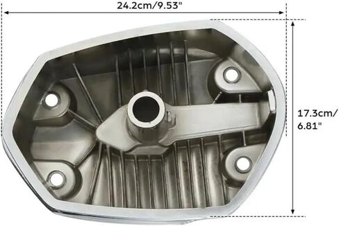 علبة المرافق، غطاء علبة المرافق مناسب لسيارات BMW R1200GS R1200RT 2005-2009 R1200R 2005-2010 غطاء صمام رأس أسطوانة الدراجة النارية (يسار الكروم فقط) in Kuwait