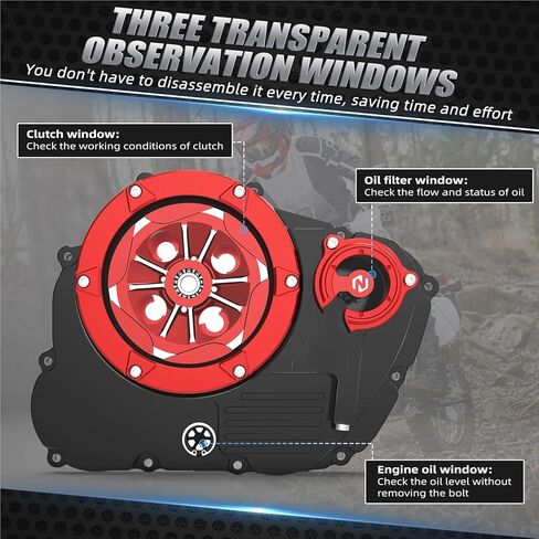 علبة المرافق ، غطاء علبة المرافق صالح لهوندا XR650L XR 650L 1993-2024 الجانب الأيمن محرك مخلب غطاء حماية غطاء مرشح النفط علبة المرافق الإسكان in Kuwait