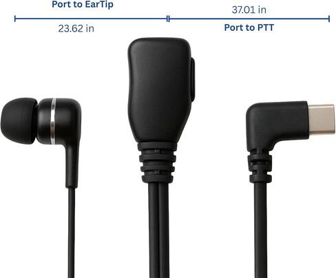 سماعة أذن PTT USB C - سماعات أذن مزودة بزر PTT وميكروفون (للفرق وZello وتطبيقات Walkie Talkie الأخرى على الهواتف الذكية التي تعمل بنظام Android) in Saudi Arabia