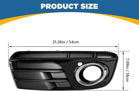 TOPUS Pair Fog Light Covers for Audi Q5 MK1 2013-2017 Front Bumper Lower Grill Grille Bezel Insert Driver and Passenger Side Replace 8R0807682JBJI 8R0807681MBJI AD8222133 AD8222134 AU1038123 AU1039123 in Saudi Arabia
