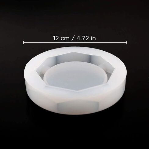 2 Pieces Ashtray Resin Molds, Silicone Resin Mold with Square and Rhombus & Round Shape for Resin Casting, DIY Handcrafts in Saudi Arabia