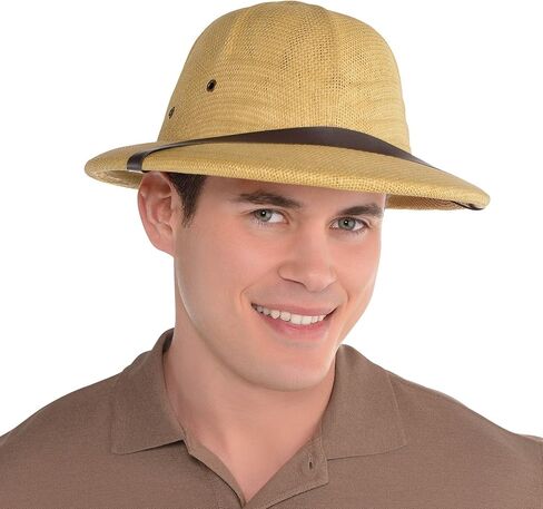Premium Adventure Seeker Safari Hat - 1 Pc - Lightweight & Breathable - One-size-fits-all, Exclusive Wide-Brim Design for Ultimate Sun Protection in Saudi Arabia