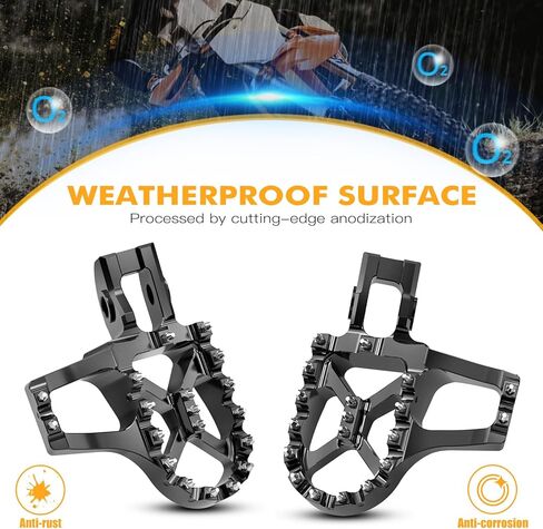 NICECNC Black Extender Foot Pegs Footrests Compatible with KTM 125 150SX 250-450 SX-F XCF 2016 125-500 EXC EXCF XCW XCWF 2017-2023 125-500 XC XCF SX SXF 2017-2022,See Fitment in Saudi Arabia