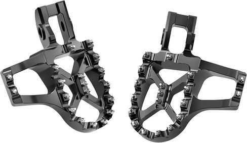 NICECNC Black Extender Foot Pegs Footrests Compatible with KTM 125 150SX 250-450 SX-F XCF 2016 125-500 EXC EXCF XCW XCWF 2017-2023 125-500 XC XCF SX SXF 2017-2022,See Fitment in Saudi Arabia