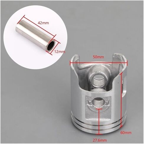 Piston Ring Pin Clip Kit Fit For Y90 1991-1997 Ya90 90 1990-1997 3VR-11631-00-96(50.50mm) in Saudi Arabia