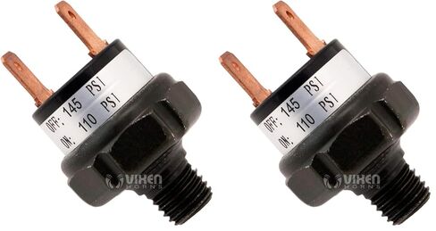 قرون الثعلبة 110-145 PSI مفتاح ضغط الهواء خزان جبل نوع 1/8 "NPT 12 فولت/24 فولت للقطار/بوق الهواء VXA6145 in Kuwait
