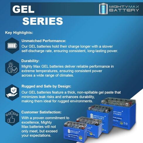 Mighty Max Battery YTX14-BS GEL Battery Replacement for Honda Pioneer 700 14, 2019-2020 in Saudi Arabia