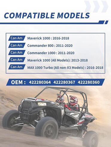 Drive Belt for Can-Am Commander 800/1000 Maverick 1000/MAX 1000 Turbo (All Non-X3 Models)/Maverick 1000 (All Models), Heavy Duty Belt Replaces 422280364 422280367 422280360 in Kuwait