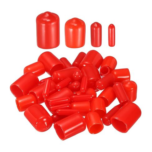 DMiotech 40 Pack 1/8" 1/4" 3/8" 1/2" ID White Screw Thread Protectors Rubber End Caps Bolt Covers for Screw Bolt Furniture Pipe in Saudi Arabia