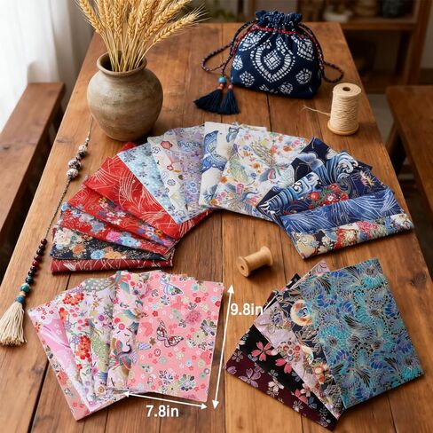 Cotton Patchwork Fabrics,100% Twill Cotton, Pack of 5 DIY Cottoon Cartoon Printed Craft Fabrics, Handmade,Patchwork for Sewing DIY Crafts, 20 * 25cm in Saudi Arabia