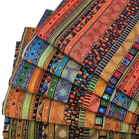 5 Pcs Floral Cotton Fabric - Precut Quilt Sewing Quilting Fabric (19.6x19.6in) in Saudi Arabia