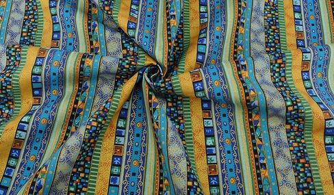 5 Pcs Floral Cotton Fabric - Precut Quilt Sewing Quilting Fabric (19.6x19.6in) in Saudi Arabia