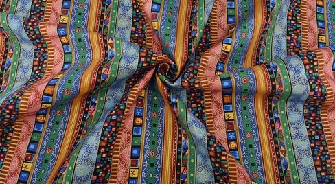 5 Pcs Floral Cotton Fabric - Precut Quilt Sewing Quilting Fabric (19.6x19.6in) in Saudi Arabia