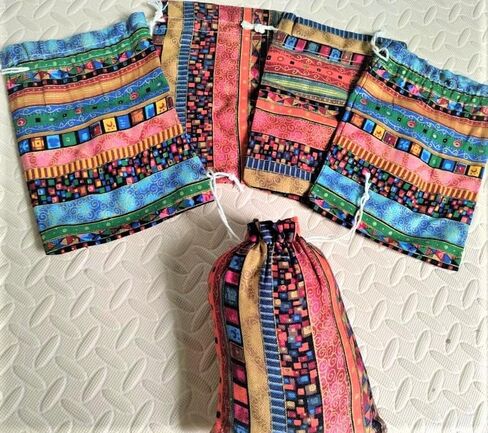 5 Pcs Floral Cotton Fabric - Precut Quilt Sewing Quilting Fabric (19.6x19.6in) in Saudi Arabia
