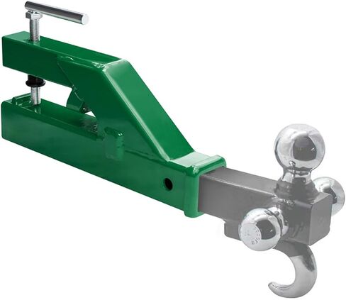 Bucket Hitch for Tractor, EBESTTECH 1PC Clamp On Trailer Hitch Receiver 2" Ball Mount Adapter Compatible with Deere Bobcat Bucket (Black) in Saudi Arabia