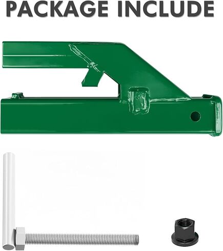 Bucket Hitch for Tractor, EBESTTECH 1PC Clamp On Trailer Hitch Receiver 2" Ball Mount Adapter Compatible with Deere Bobcat Bucket (Black) in Saudi Arabia