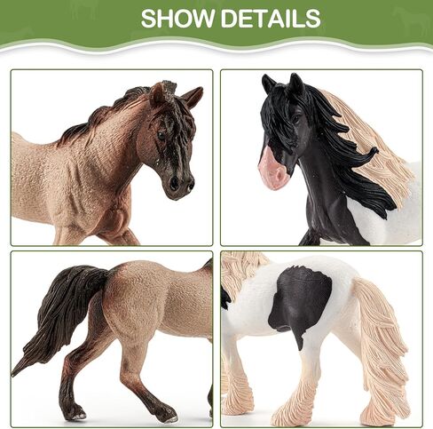 35 PCS Horse Toys Farm Set, Solid Realistic Animal Toy, Girls Toys in Saudi Arabia