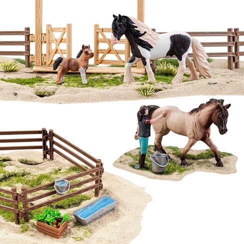 35 PCS Horse Toys Farm Set, Solid Realistic Animal Toy, Girls Toys in Saudi Arabia