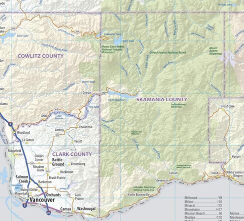Washington State Laminated Wall Map (44" Wide x 29" high) in Saudi Arabia