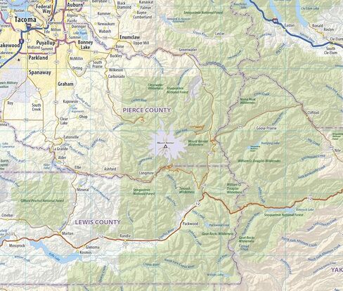 Washington State Laminated Wall Map (44" Wide x 29" high) in Saudi Arabia