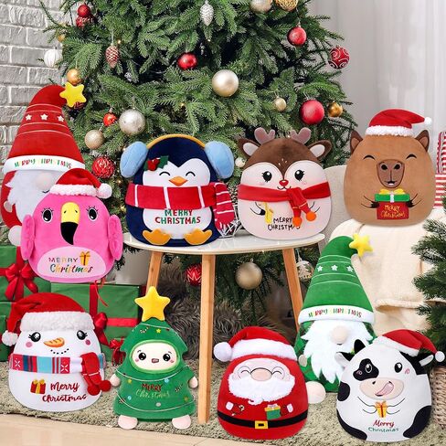 لعبة قطيفة لعيد الميلاد سانتا كلوز - حيوان محشو سانتا كلوز ناعم، ديكور عيد الميلاد وهدية موسمية، 22.86 سم in Kuwait