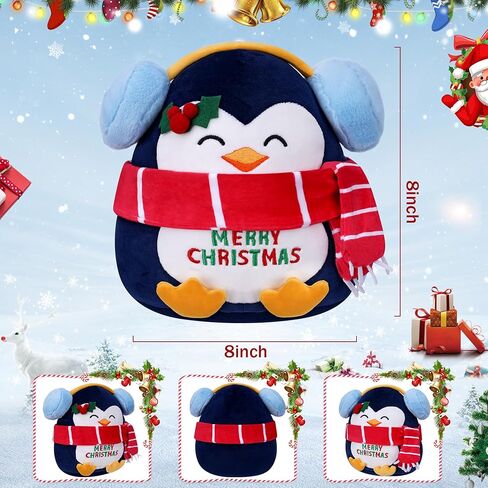 لعبة قطيفة لعيد الميلاد سانتا كلوز - حيوان محشو سانتا كلوز ناعم، ديكور عيد الميلاد وهدية موسمية، 22.86 سم in Kuwait