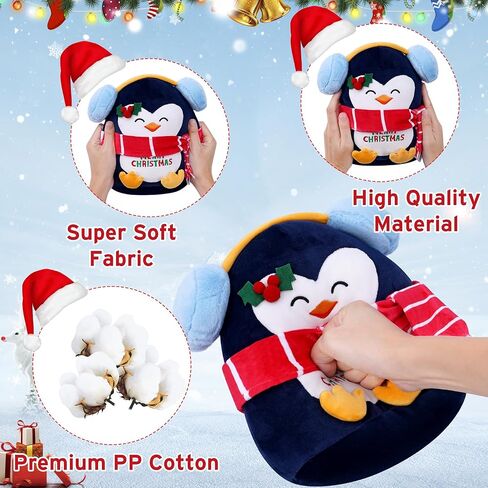 لعبة قطيفة لعيد الميلاد سانتا كلوز - حيوان محشو سانتا كلوز ناعم، ديكور عيد الميلاد وهدية موسمية، 22.86 سم in Kuwait