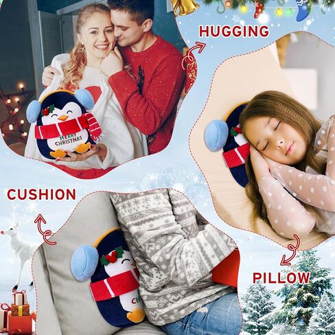 لعبة قطيفة لعيد الميلاد سانتا كلوز - حيوان محشو سانتا كلوز ناعم، ديكور عيد الميلاد وهدية موسمية، 22.86 سم in Kuwait