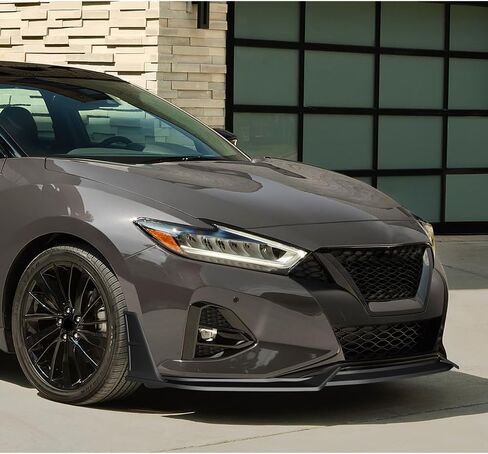 W-POWER، الشفة الأمامية الممتصة للصدمات مناسبة للتوافق مع نيسان ماكسيما 2019-2024، طقم الجسم الأمامي للشفاه الممتص للصدمات الهوائي ABS، STP-Style، 2020 2021 2022 2023 (أسود غير مطلي) in Saudi Arabia