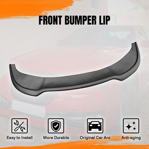 Front Bumper Lip Spoiler Compatible with 2015-2023 Chrysler 300, PP Add-on Front Splitter Air Dam Chin Protector, Gloss Black in Saudi Arabia