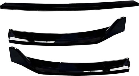 جناح ممتص الصدمات الأمامي مناسب لسيارة Volkswagen VW Golf MK6 2010-2013 (الطراز الأساسي فقط)، طقم جسم الذقن الهوائي 3 قطع باللون الأسود اللامع in Saudi Arabia