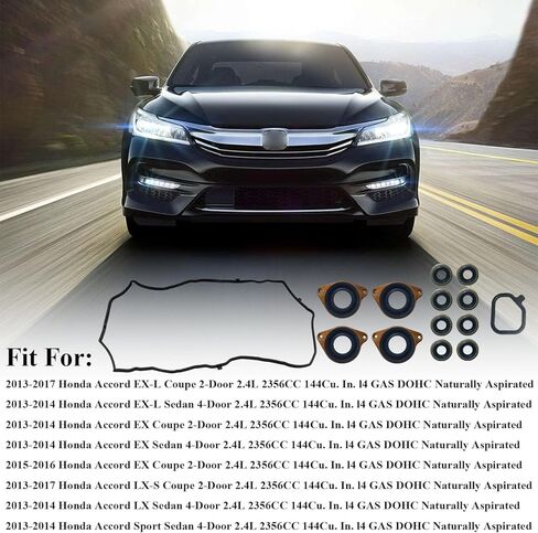 مجموعة حشية غطاء صمام أسطوانة المحرك VS50563 مناسبة لـ 2006-2015 Honda Civic 1.8L، لـ 2016-2017 Honda HR-V 1.8L، مجموعة حشية غطاء الصمام لـ 2013-2015 Acura ILX 2.0L استبدال OE # 12341RNAA01 in Saudi Arabia