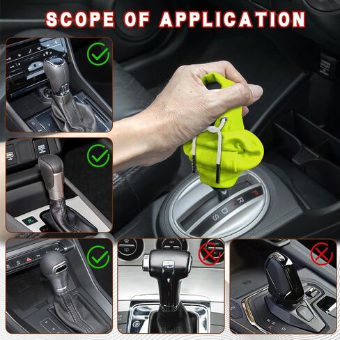Gear Shift Hoodie, Shifter Hoodie, Funny Car Gear Shift Protector Cover, Automotive Interior Cute Gadgets Fashionable Mini Sweater Shifter Stick Knob Cover Universal for Most Vehicles (Green) in Saudi Arabia